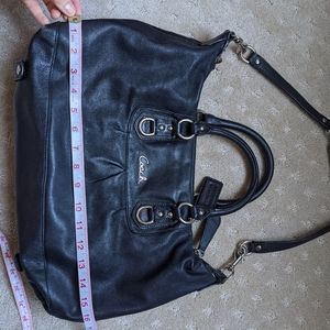 Black Coach Shoulder Purse